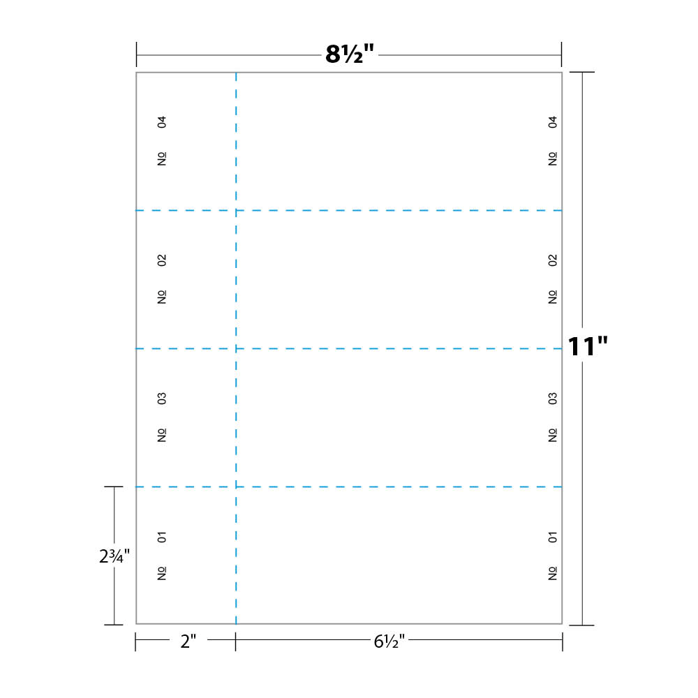 Micro-Perforated Jumbo Event/Raffle Ticket | LTJ4 | Blanks/USA
