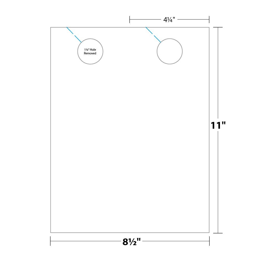 Jumbo Door Hanger, 2 Hangers/Sheet DHJ2 Blanks/USA