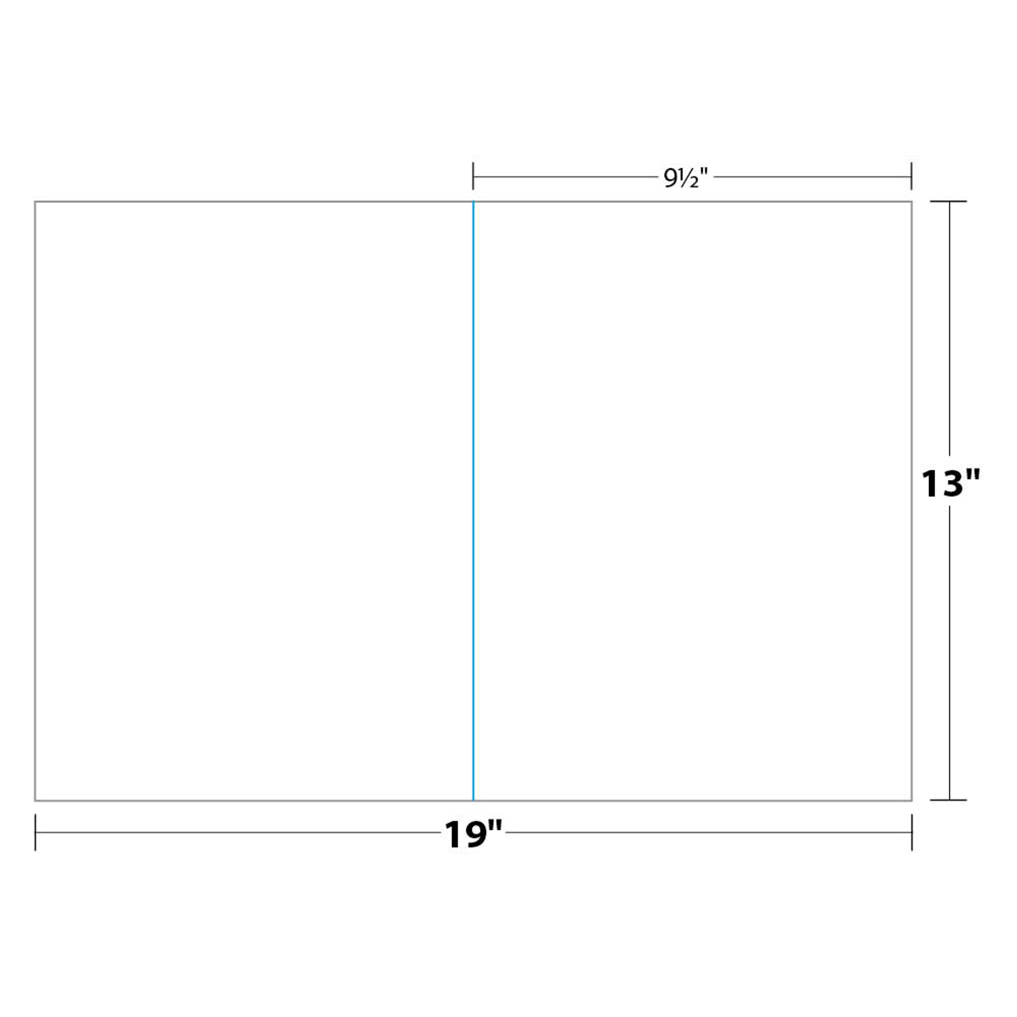 White 300gsm Card Single Fold Size C (10 Pack) (5 x 7)