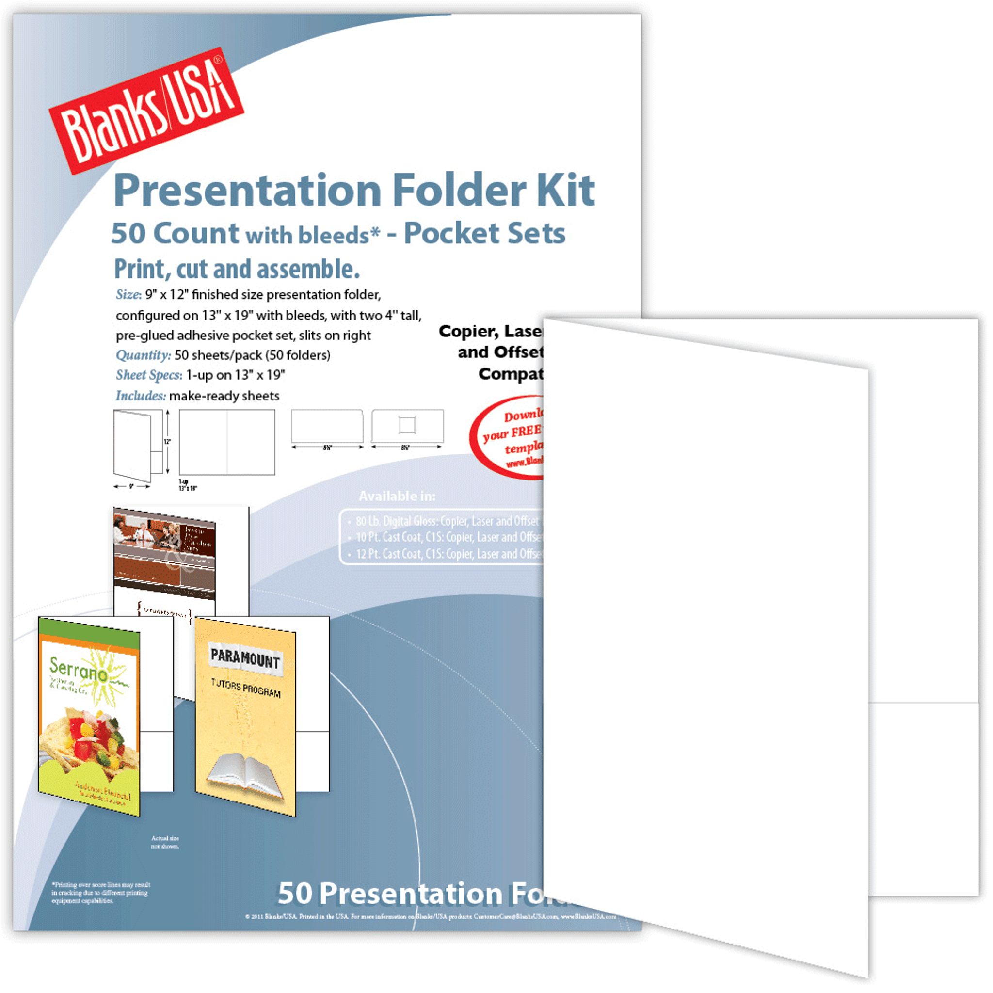 Presentation Folder Kit, 12 x 18 Configuration, BFA