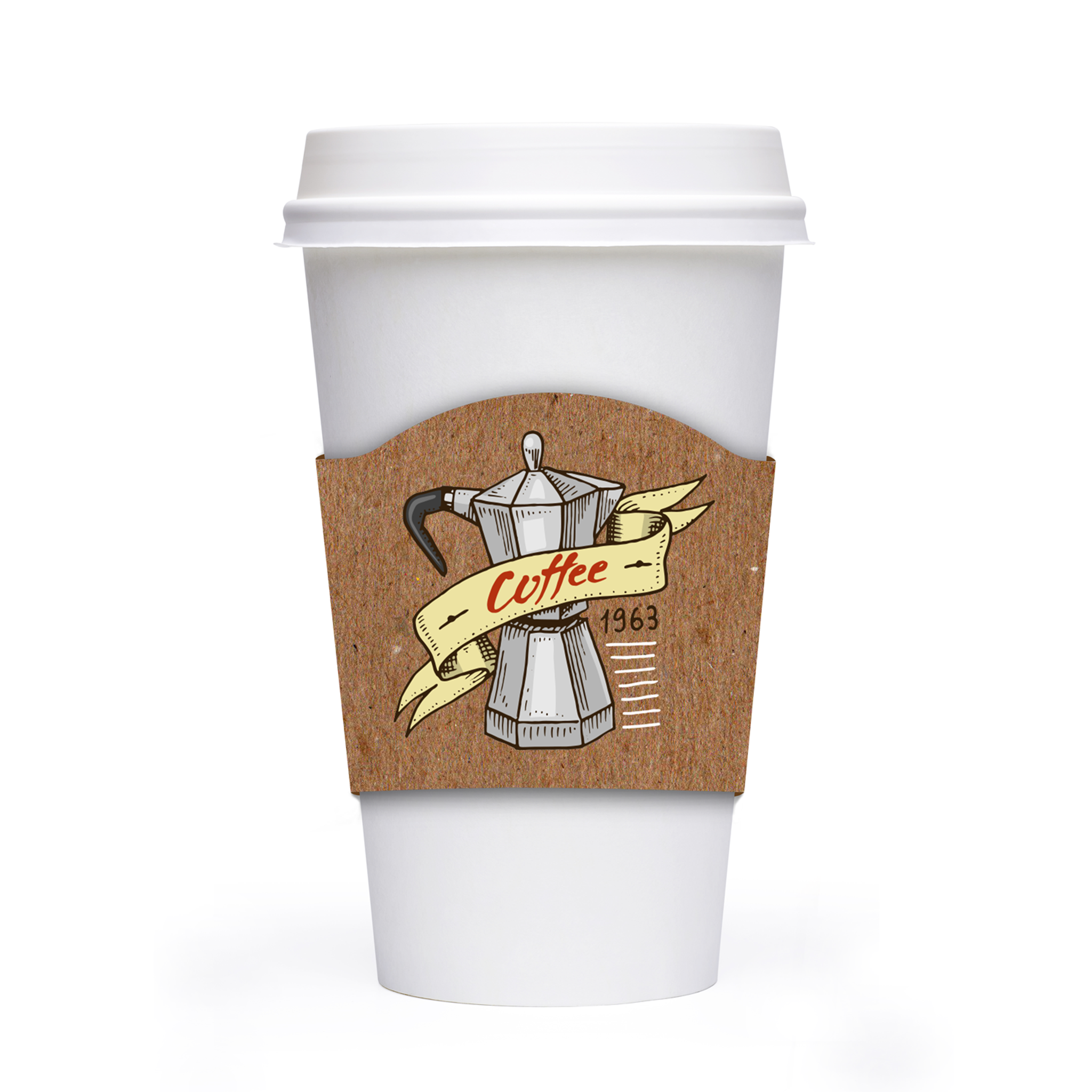 Coffee Cup Sleeves Printing, Custom Design