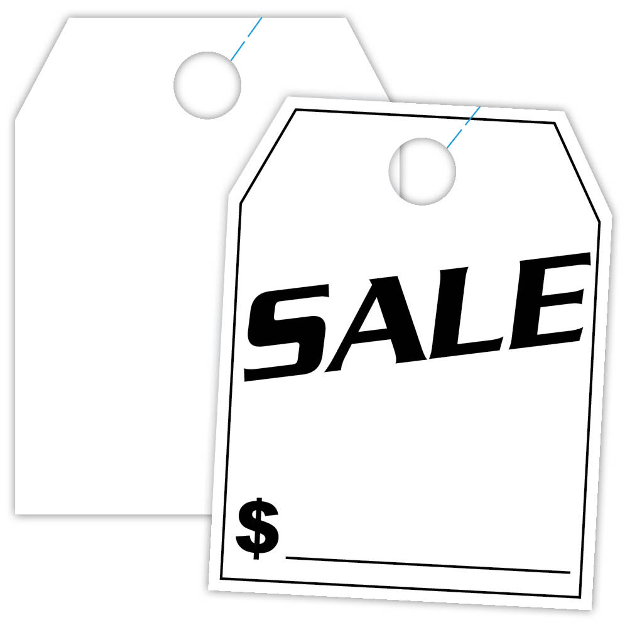 8 1/2ʺW x 11 1/2ʺL Pack of 50 Blank Without Border Mirror Hang Tags Pink 