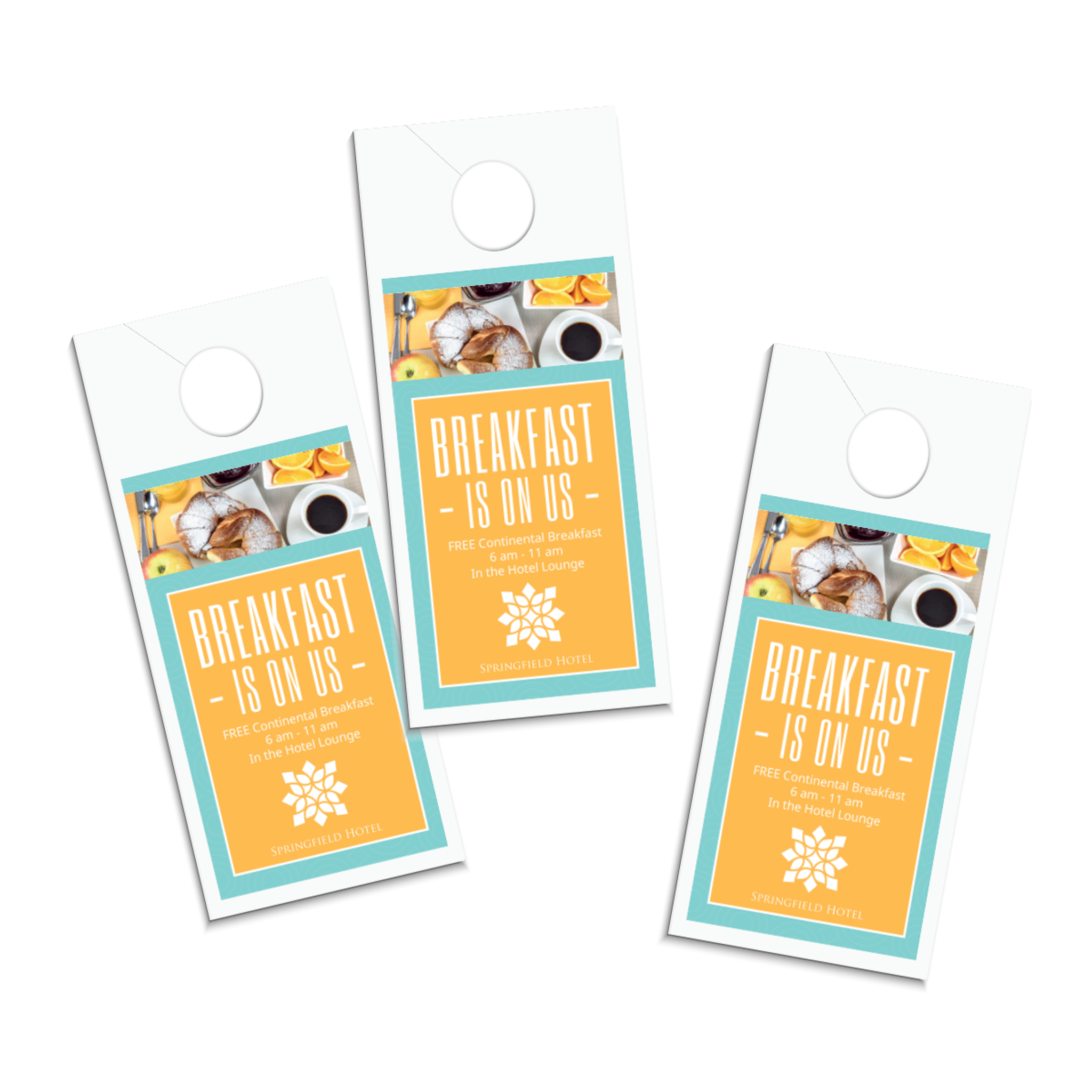 Door Hanger Printing - Glossy or Matte Paper Options