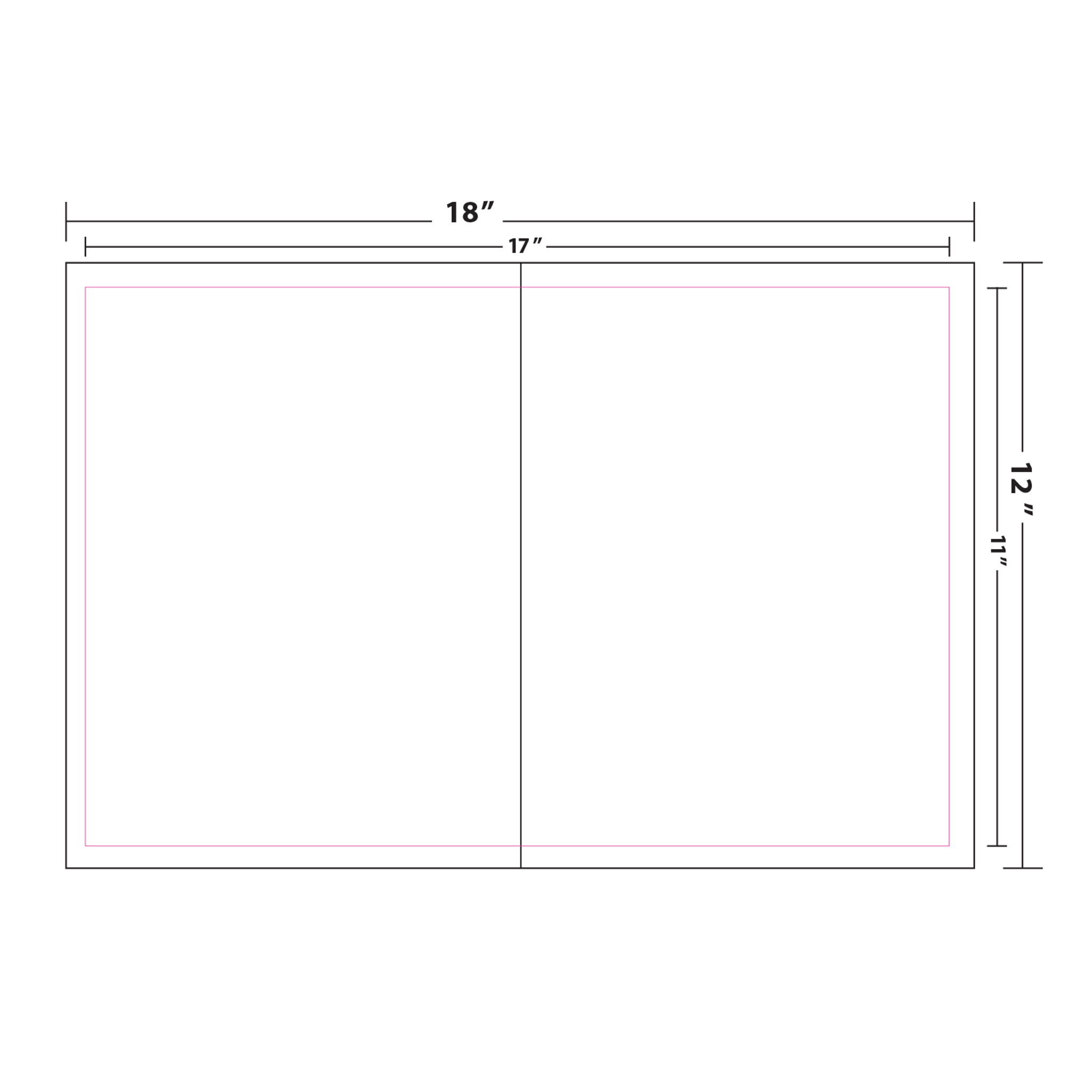 bi fold brochure size