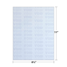 Security Paper dimensions.