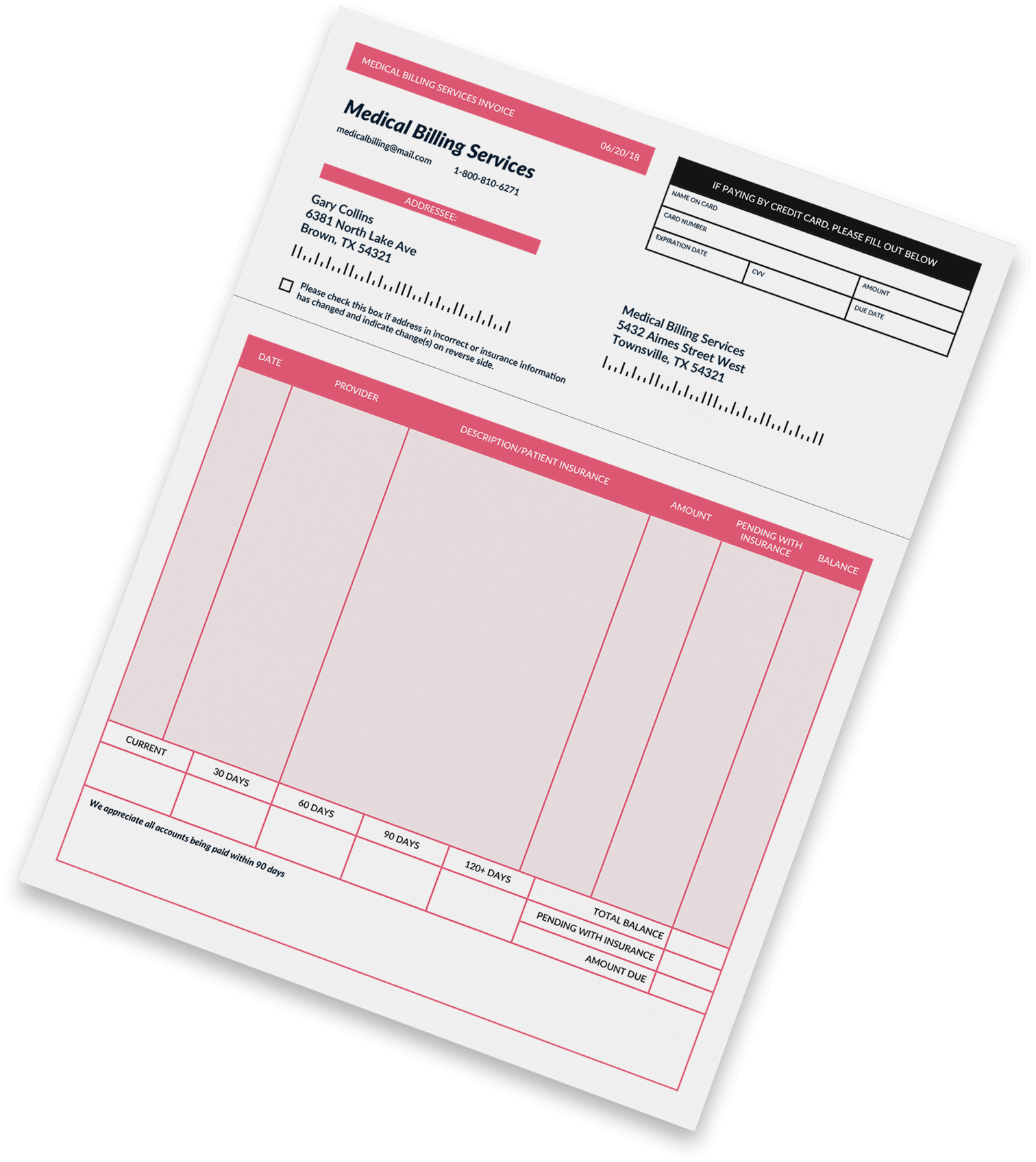 Perforated Office Form
