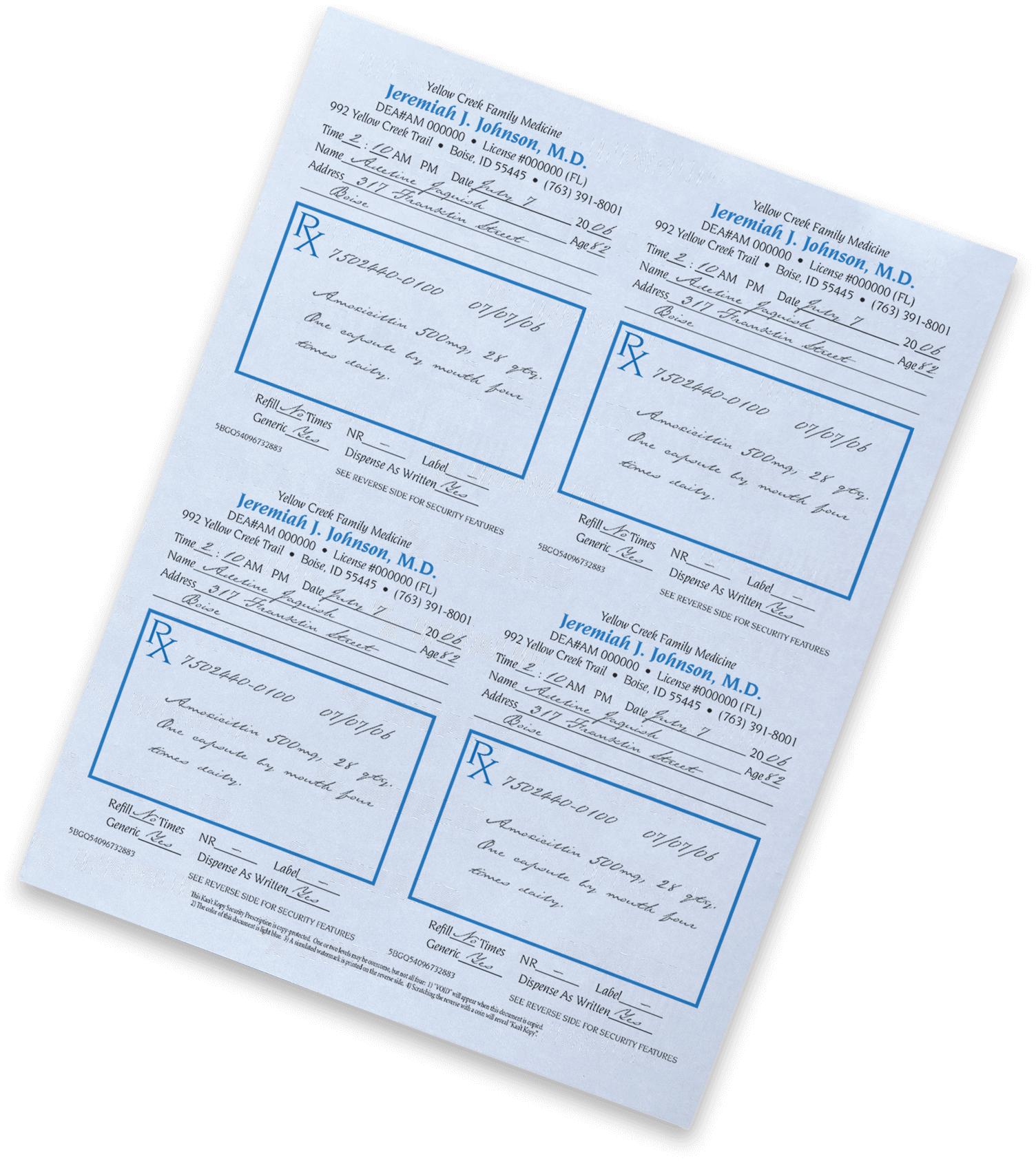 Kan't Kopy® Prescription Rx Paper