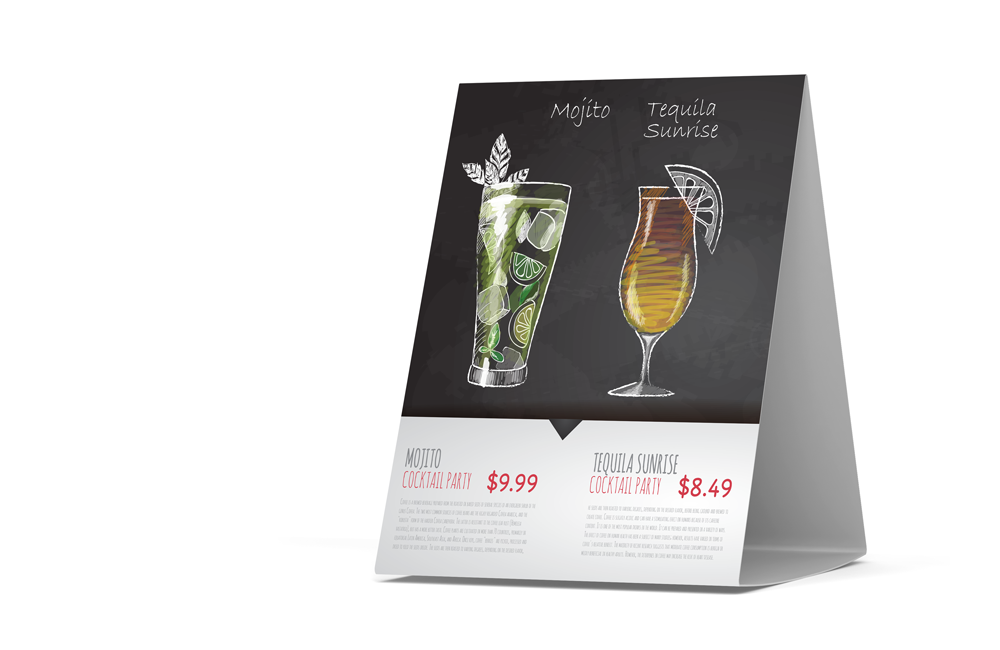 Blanks/USA Table Tents & Talkers