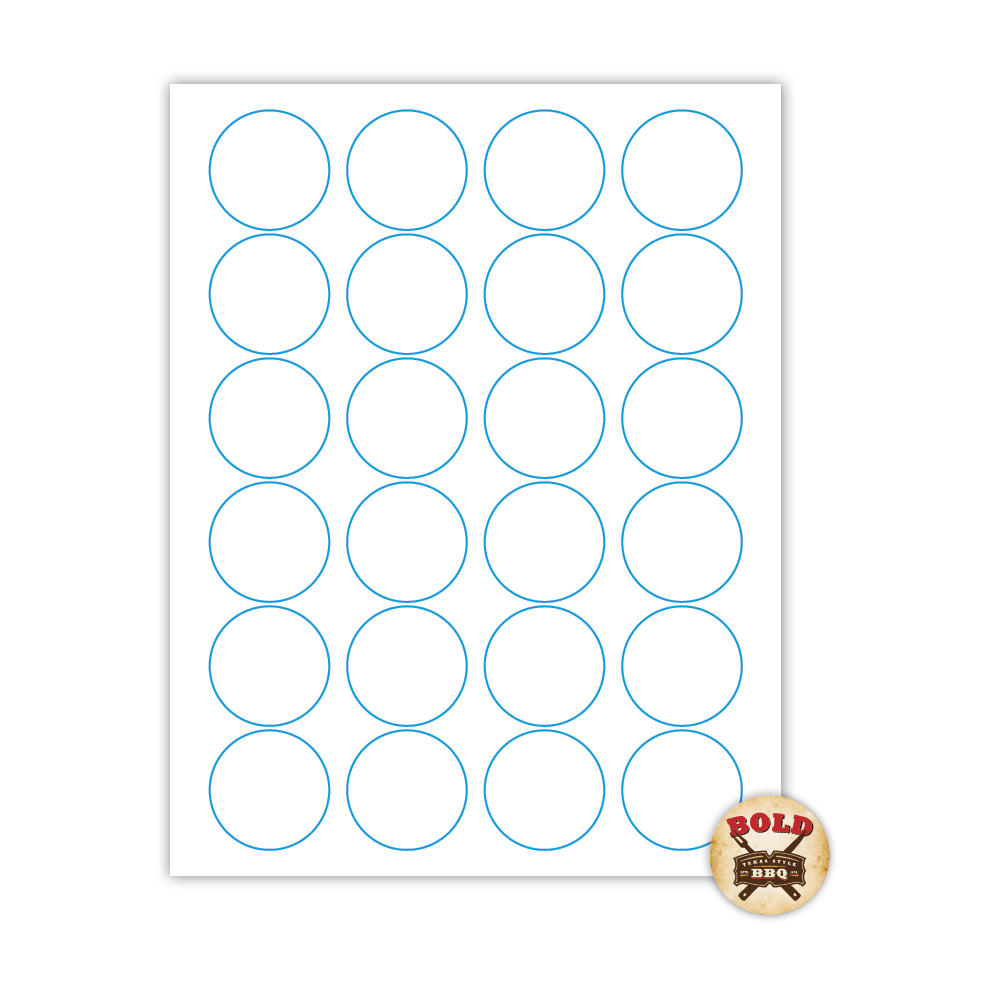 round label template 24 per sheet