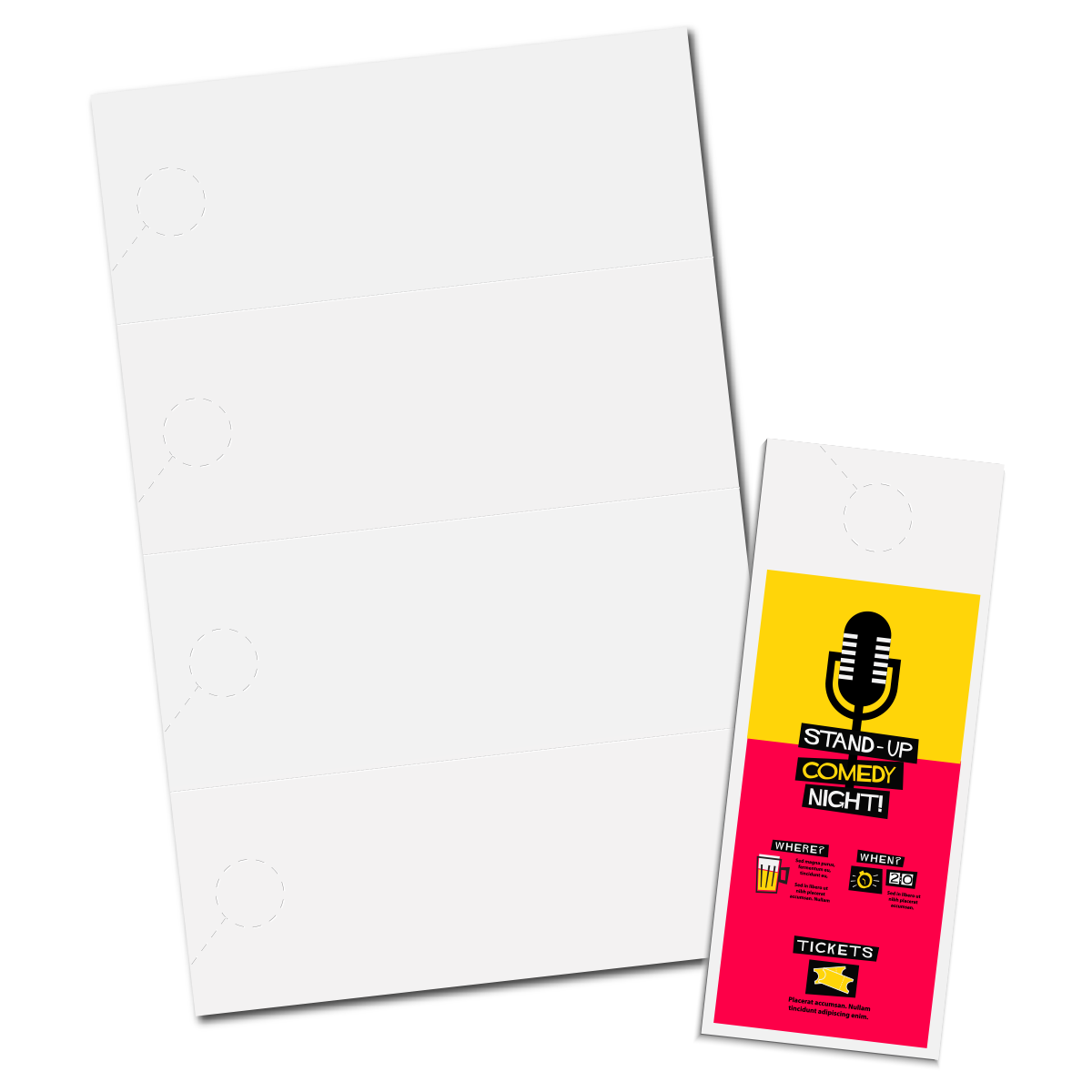 Micro-Perforated Jumbo Door Hanger | DHJHP | Blanks/USA