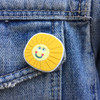 Big Play Date Sunshine pin badge