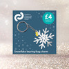 Snowflake keyring/bag charm