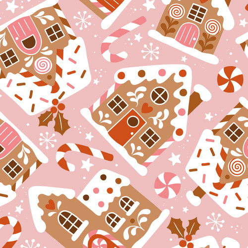 Gingerbread houses & Christmas trees design Christmas card (10pack) Gingerbread houses & Christmas trees design Christmas card (10pack)