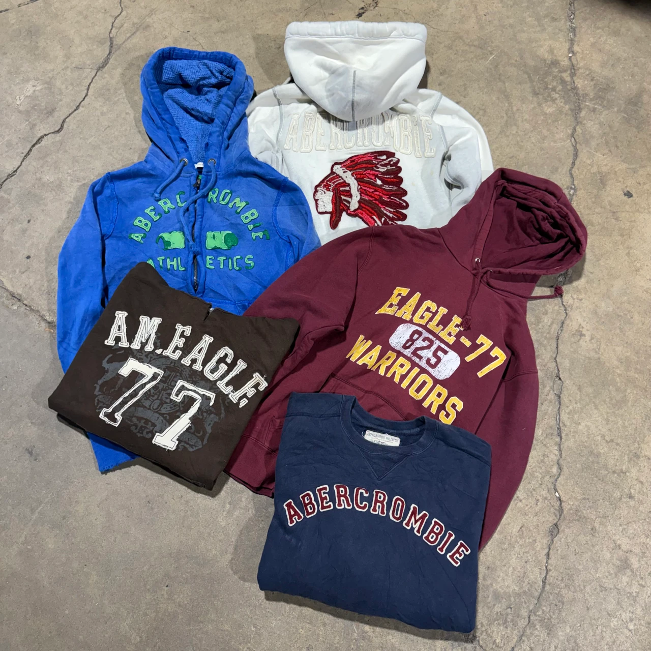 100+ Pound) AE, A&F, Aero, Hollister Sweatshirt Bale - Triple 