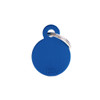MyFamily Small Blue Circle ID Tag - Free Custom Engraving