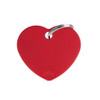 MyFamily Big Red Heart ID Tag - Free Custom Engraving