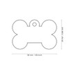 MyFamily Big Lt. Blue Bone ID Tag - Free Custom Engraving