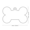 MyFamily XL Black Bone ID Tag - Free Custom Engraving