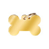 MyFamily Big Bone in Polished Golden Brass ID Tag - Free Custom Engraving
