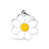 MyFamily Big Daisy Flower Pet ID Tag Diamond Engraved