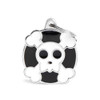 MyFamily Big Skull Pet ID Tag Diamond Engraved