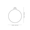 MyFamily Big Circle "The Queen" Pet ID Tag Diamond Engraved