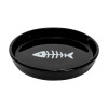 Park Life Designs Oscar Round Ceramic Cat Dish (Black)