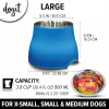 Dog It Elevated Dog Dish, Blue, 30.4 fl oz