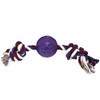 4BF - Rubber Chew toy with Rope, Rudo,  (Dogs 40-80 pounds)