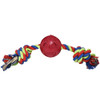 4BF - Rubber Chew toy with Rope, Loco (Dogs over 75 pounds)