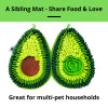 PawzNDogz Dog Snuffle Mat Delicious Avocado 2 halves