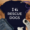 I Love Rescue Dogs Short-Sleeve Unisex T-Shirt