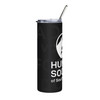 Adopt Volunteer Foster Donate 20oz Black Stainless Tumbler — Travel Straw Mug
