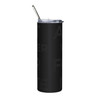 Adopt Volunteer Foster Donate 20oz Black Stainless Tumbler — Travel Straw Mug