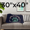 HSSA Sherpa Throw Blanket (Vintage Cactus Paw)