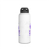 Humanine Society 32oz Water Bottle — Stainless Steel Insulated Bottle with Purple Rescue Logo
