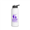 Humanine Society 32oz Water Bottle — Stainless Steel Insulated Bottle with Purple Rescue Logo