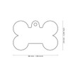 MyFamily Engraved Tag - Basic Handmade Large Black Bone Gold
