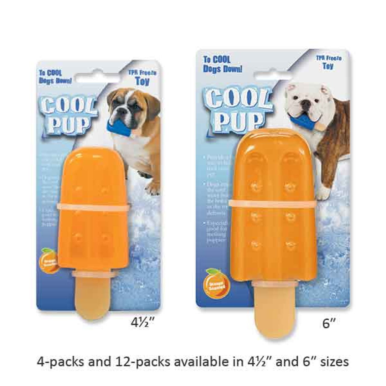 Cool Pup Toy Large Popsicle Orange