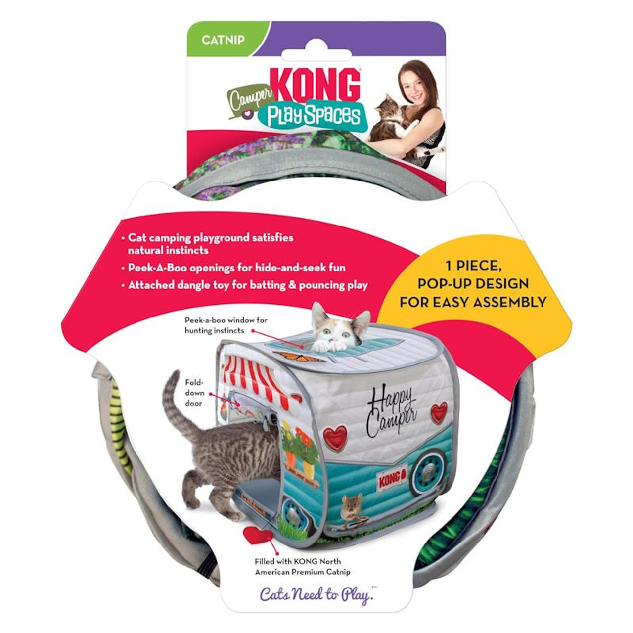 Kong Cat Camper Play Spaces with Catnip