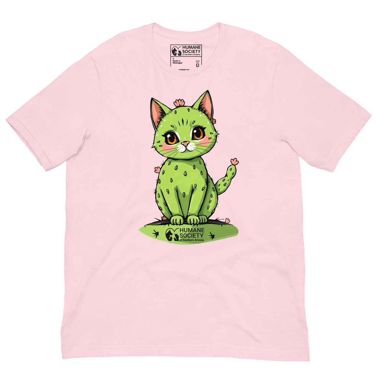 ★AWESOMEUS★ A CURLY HAIRED CAT Crop Short Sleeve T-Shirt 5 HSSA Prickly Pear Cactus Cat Short-Sleeve Adult Unisex T