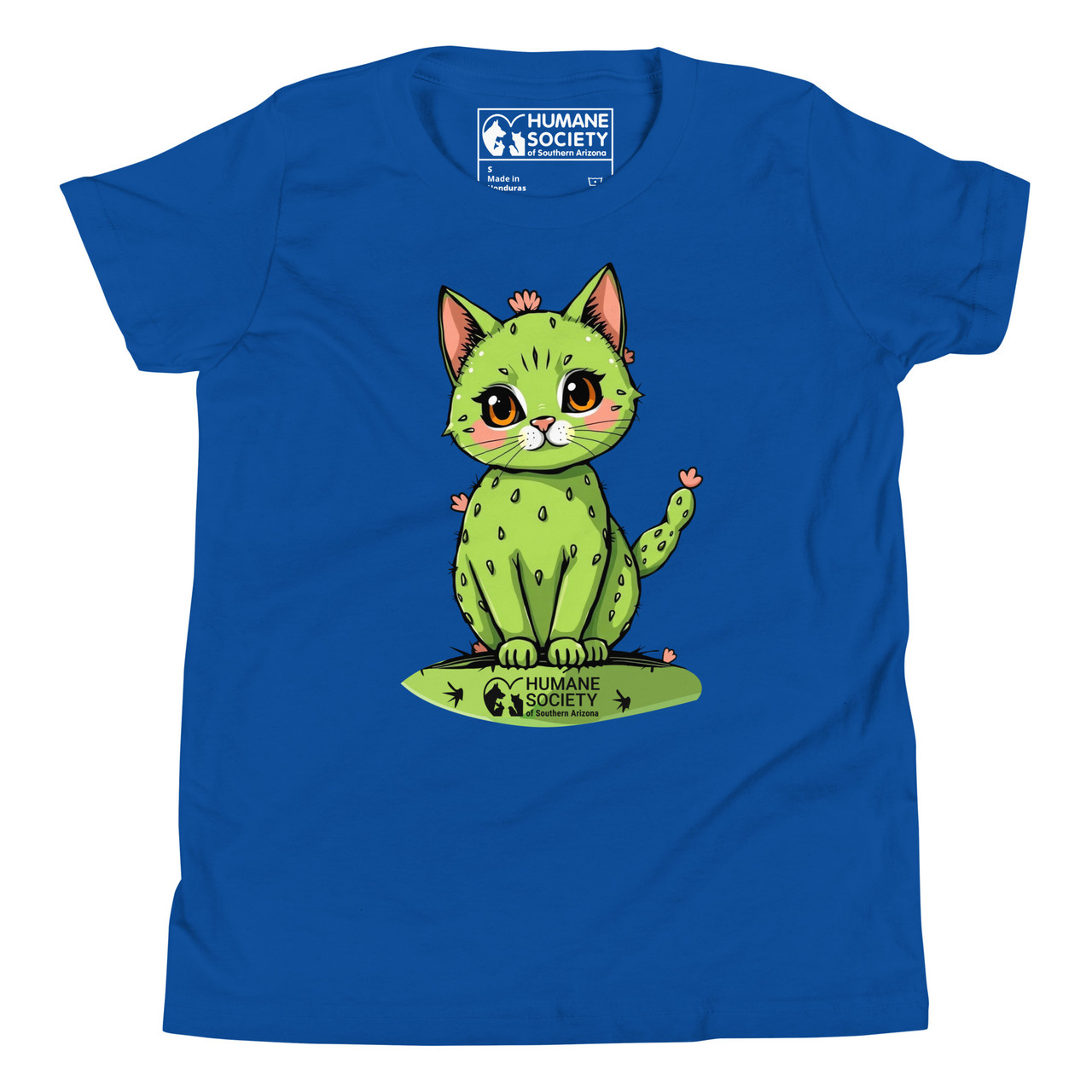 HSSA Prickly Pear Cactus Cat Short-Sleeve YOUTH Unisex T-Shirt
