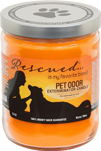 Pet Odor Exterminator Candle - Rescued