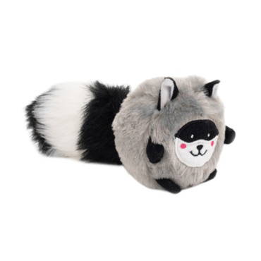 Zippy Paws Racoon Bushy Throw Dog Toy