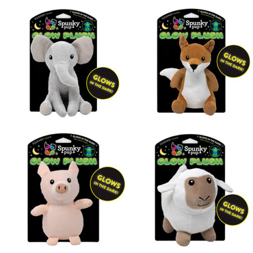 Spunky Pup Glow Plush Dog Toys