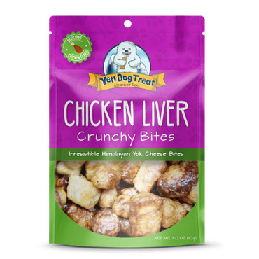 Yeti Dog Treats - Chicken Liver CrunchY Bites 4 oz