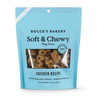 Bocce's Bakery Soft and Chewy Dog Treats Chicken Recipe, 6oz