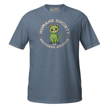 HSSA Vintage Cactus Cat Short-Sleeve Unisex T-Shirt