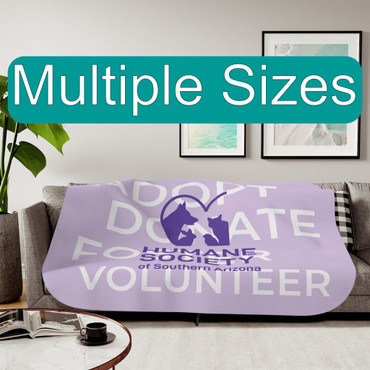 HSSA Sherpa Throw Blanket (Adopt, Donate, Foster, Volunteer)