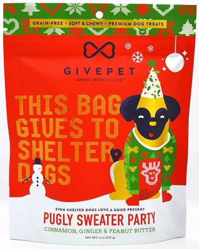 GivePet Pugly Sweater Party Treats 6oz